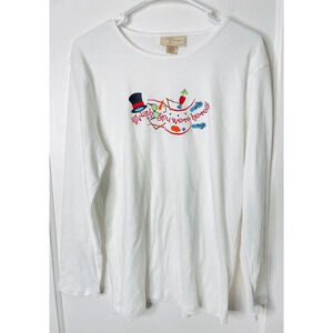 MC & Sportswear Christmas Vacation Tunic Shirt XL Holiday Beach Holiday Embroide